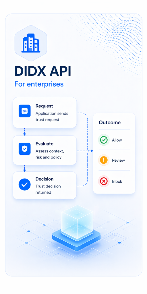 DIDX API overview panel.
